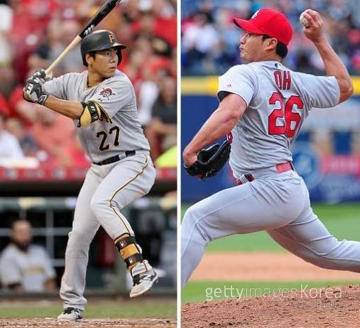 사진=강정호 오승환.ⓒGettyImages/이매진스