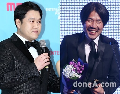 방송인 김구라-배우 오달수(오른쪽). 동아닷컴DB