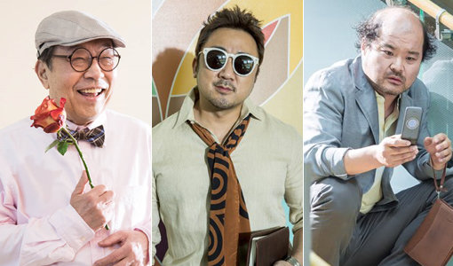 tvN ‘디어마이프렌즈’ 신구-OCN ‘38 사기동대’ 마동석-MBC ‘운빨로맨스’ 김상호(맨 왼쪽부터). 사진제공｜tvN·호두앤유엔터테인먼트·화이브라더스