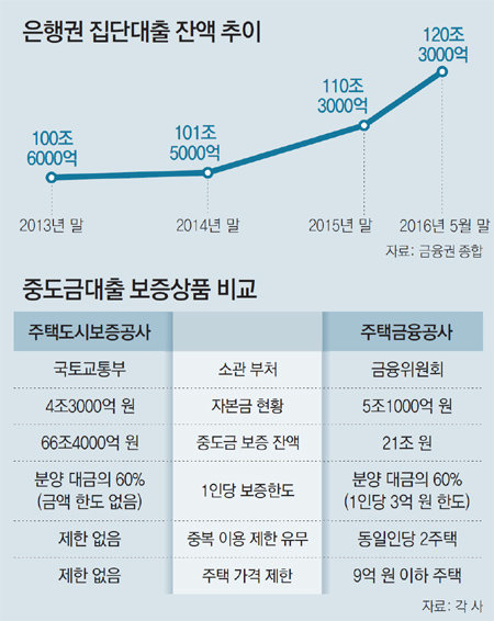 [단독]‘가계빚 뇌관’ 집단대출… 5개월새 10조 늘어