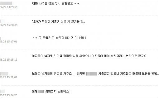 네티즌들 반응.