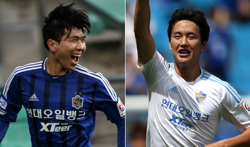 울산현대 정승현-김승준. 사진제공｜한국프로축구연맹
