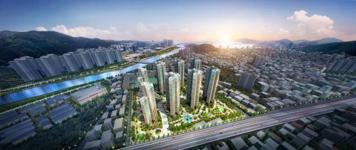 수영아이시티 코오롱하늘채 광역조감도