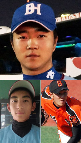 롯데 윤성빈(상단)-넥센 이정후(하단 왼쪽)-한화 김병현(하단 오른쪽). 사진제공｜부산고·넥센 히어로즈·한화 이글스