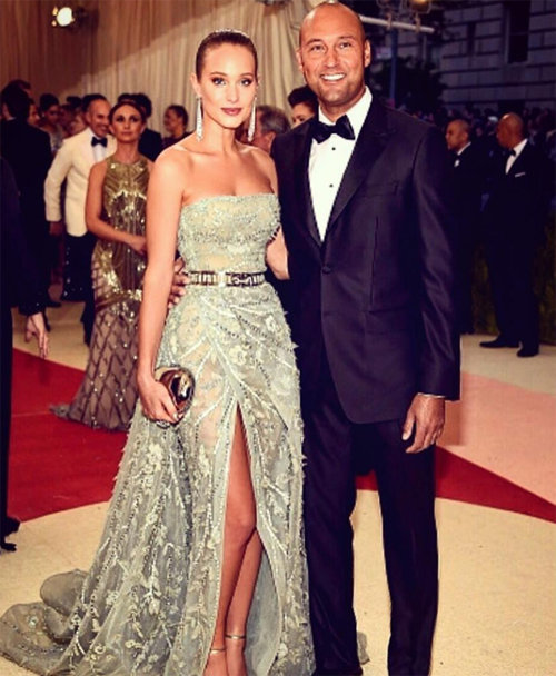 데릭 지터와 한나 데이비스. 데이비스 인스타그램.