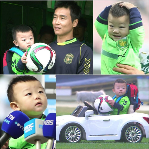 KBS 예능프로그램 ‘슈퍼맨이 돌아왔다’에 출연한 이동국 부자. 사진제공｜KBS