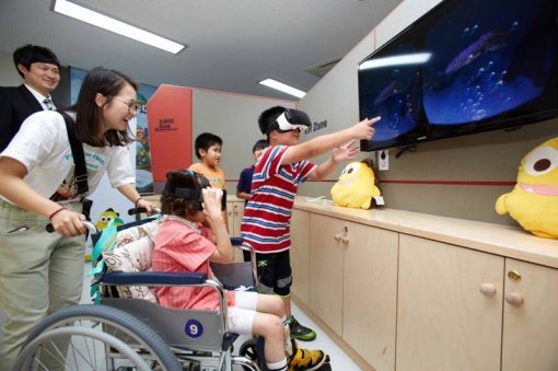 경상남도특수교육원 게임문화체험관 현장 (출처=넷마블게임즈)