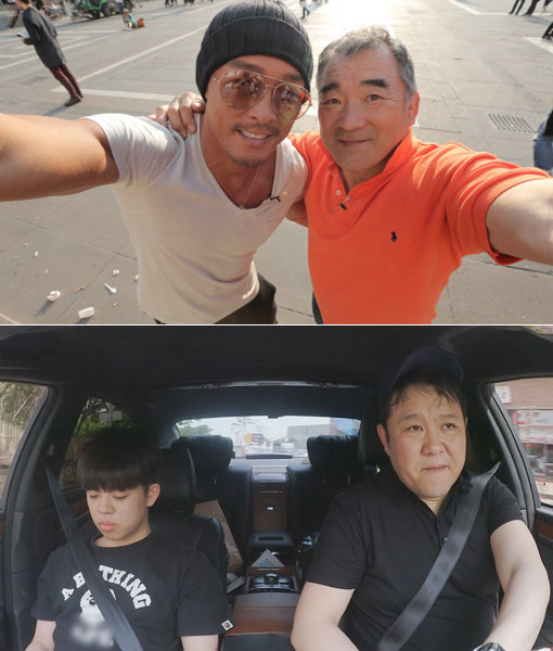 tvN ‘아버지와 나’의 추성훈부자-채널A  ‘아빠본색’의 김구라부자(아래). 사진제공｜tnN·채널A