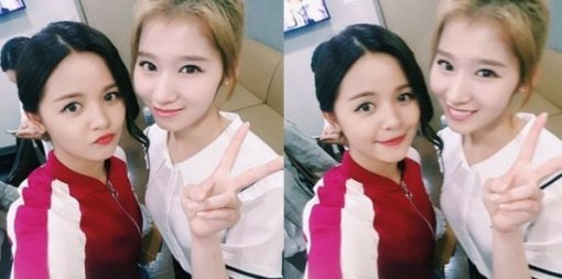 사진=씨엘씨 소셜미디어 손, 사나