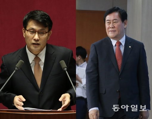 (왼쪽부터) 윤상현, 최경환 새누리당 의원. 동아일보DB.