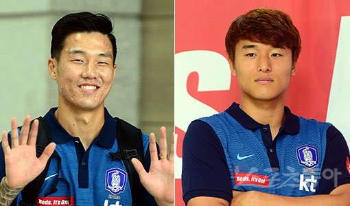 올림픽축구대표팀 석현준(좌)과 이찬동이 25일 이라크와의 비공개 평가전 도중 부상을 당했다. 개막을 코앞에 두고 발생하는 부상은 전력에 큰 타격을 입힐 수 있다. 스포츠동아DB