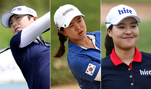 박성현-김세영-전인지(왼쪽부터). 사진제공｜스포츠동아DB·LPGA·LOTTE
