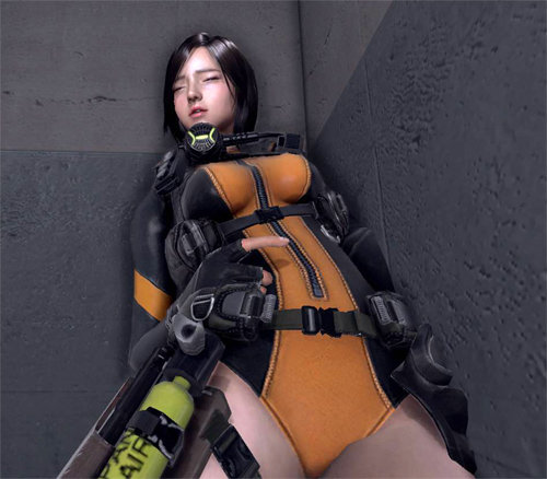 여성의 신체에 대한 왜곡된 해석으로 논란이 된 ‘서든어택2’ 게임 속 한 장면. 인터넷 화면 캡처