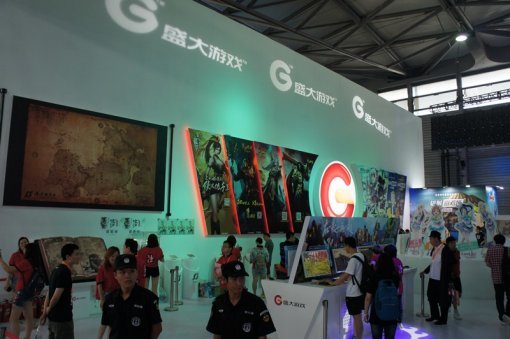 차이나조이 2016 샨다게임즈 부스 현장 (출처=게임동아)