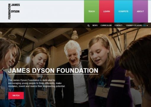 제임스 다이슨 재단 홈페이지