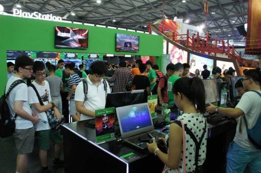 차이나조이 2016 마이크로소프트 부스 현장 (출처=게임동아)