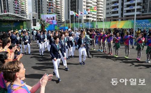 리우올림픽 D-3… 태극전사들 선수촌 입촌식