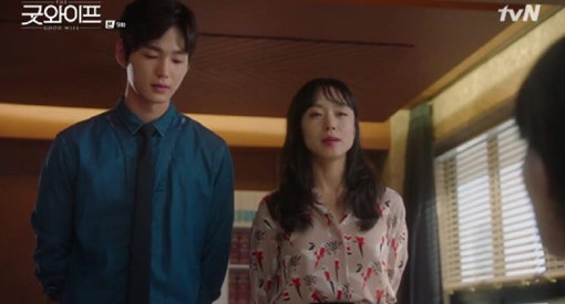 tvN 드라마 ‘굿와이프’의 한장면. 사진출처｜tvN 드라마 방송화면 캡처
