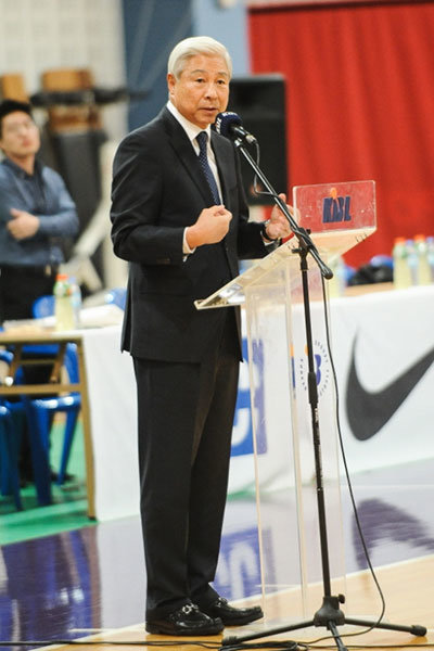 대한농구협회 방열 회장. 사진제공｜KBL