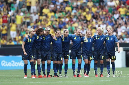 올림픽 스웨덴 여자축구대표팀. 사진=ⓒGettyimages이매진스