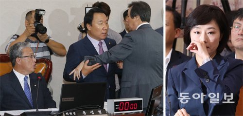 “닥치세요” “멍텅구리”… 추경 막말충돌에 반쪽 인사청문회