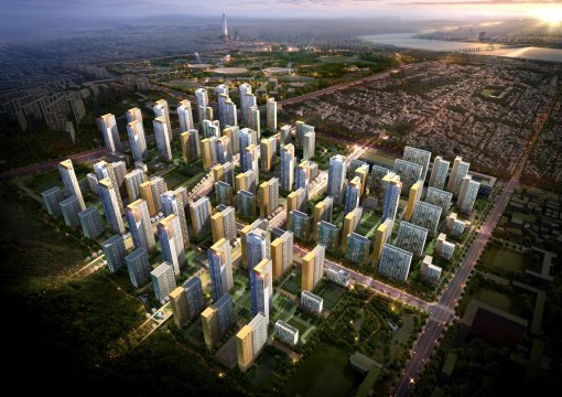 둔촌 주공 재건축 조감도(자료:현대건설)