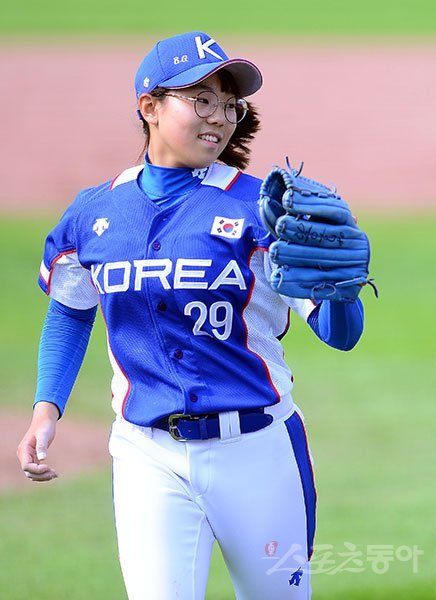 여자야구대표팀 김라경. 스포츠동아DB