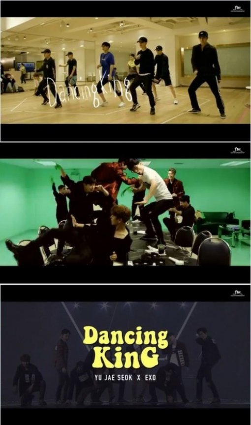 사진=유재석X엑소 ‘댄싱킹(Dancing King)’ 뮤직비디오 캡처