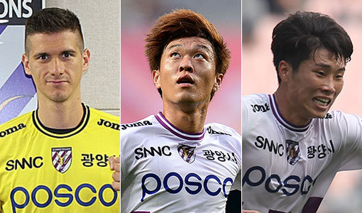 전남 토미-이지남-고태원(왼쪽부터). 사진｜스포츠동아DB·한국프로축구연맹·전남 드래곤즈