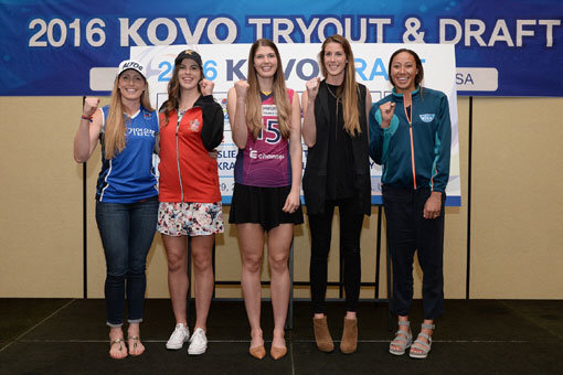 22일 청주에서 개막하는 2016 KOVO컵은 과거와 달리 외국인선수들이 출전한다는 점이 눈에 띈다. 2016~2017시즌 여자부 트라이아웃에 참가한 외국인 선수들. 사진제공｜ KOVO