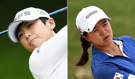 박성현-김세영(오른쪽). 사진제공｜LPGA