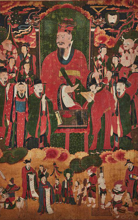 최근 프랑스에서 환수된 ‘제2초강대왕도’. 조계종 제공