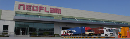 네오플램이 2014년 본사를 강원 원주시로 이전하면서 새로 증설한 원주 공장 전경.