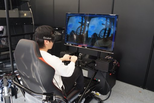 코리아 VR 페스티벌 2016 모션디바이스 부스 (사진=게임동아)