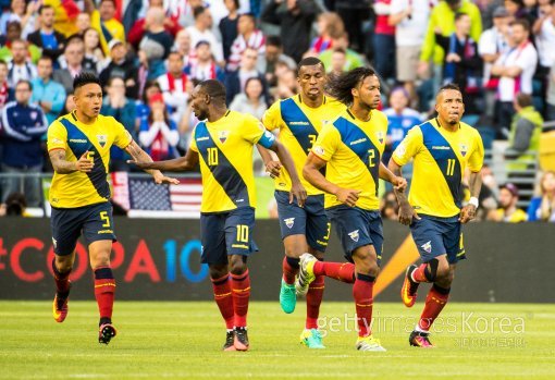 에콰도르 대표팀. 사진=ⓒGettyimages이매진스