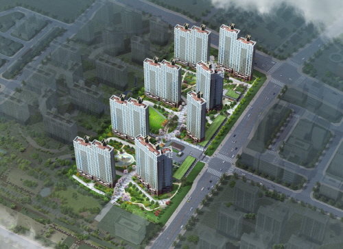 안성 아양 시티 프라디움 조감도