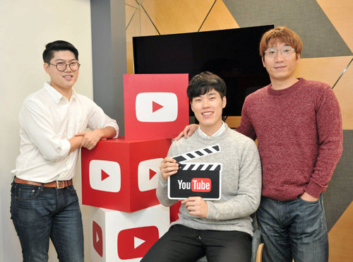 최근 인기를 얻고 있는 영화 크리에이터들은 “관객들이 포털사이트 영화평이나 TV의 영화 소개 프로그램에 의존해 영화 정보를 얻던 시대는 지난 것 같다”고 말했다. 왼쪽부터 드림텔러 유지훈, 백수골방 김시우, 발 없는 새 배재문 씨. 유튜브 제공