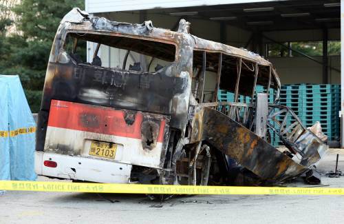 언양-영천 구간 버스 화재사고 (자료:동아일보DB)