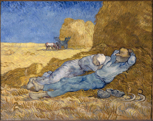 빈센트 반 고흐가 사망하기 6개월 전 완성한 유채화 ‘정오의 휴식’(1890년). 프랑스 오르세미술관 개관 30년 만에 처음으로 유럽 외 지역에서 전시된다. 예술의전당 제공
