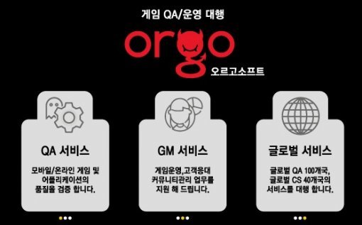 오르고소프트, 글로벌 QA와 CS 서비스 개시(출처=게임동아)