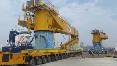 OFFSHORE? KNUCKLE BOOM CRANE 2SET?? ONSAN TO NAGOYA, JAPAN?? ???? ??