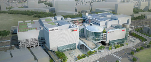 내년 말 선보일 증축된 아이파크몰 조감도. HDC현대아이파크몰 제공