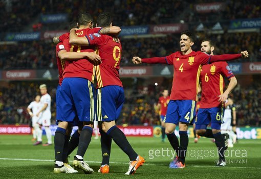스페인 대표팀. 사진=ⓒGettyimages이매진스
