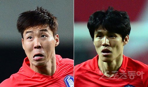 축구대표팀 이정협-김창수(오른쪽). 스포츠동아DB