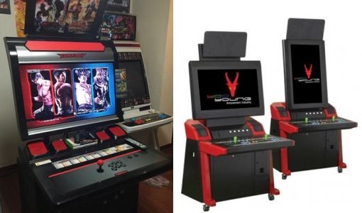 (태권구이님 사진 발췌 : 철권 캐비닛(좌) 유영산업 뉴델타 캐비닛(우))(출처=게임동아)