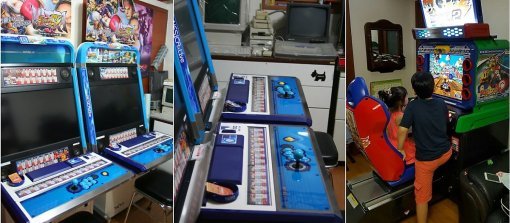 (뷰릭스 다이아 2대에 레이싱 게임기까지! 각종 콘솔 게임기들도 가득하다!)(출처=게임동아)