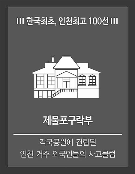 인천을 상징하는 제물포구락부 아이콘.