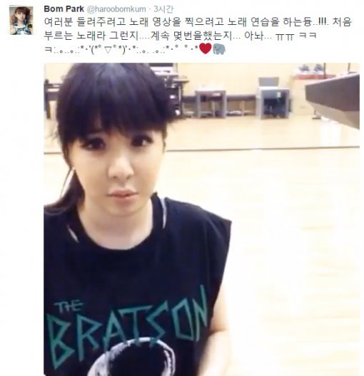 사진=박봄 트위터 캡처