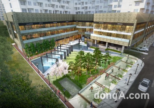 힐스테이트 광교중앙역 상가 투시도. 현대건설 제공