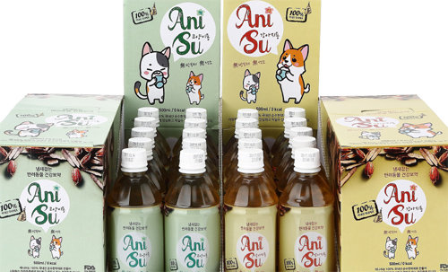 청년 창업 ‘피오비’의 반려동물 음료.